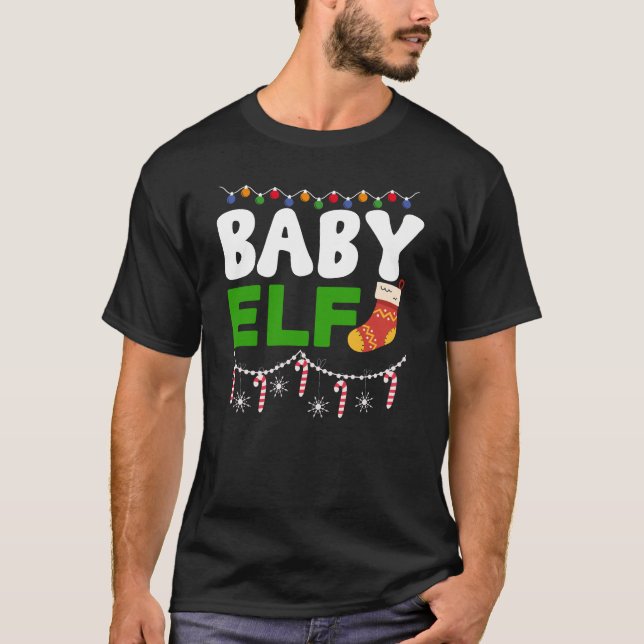 T-shirt Conception de Noël de bébé elfe - 84608 (Devant)