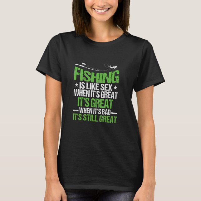 T-shirt Conception de nouveauté de pêche drôle pêcheur adu (Devant)