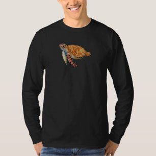 T-shirt Conception de nouveauté de tortue marine nageant c