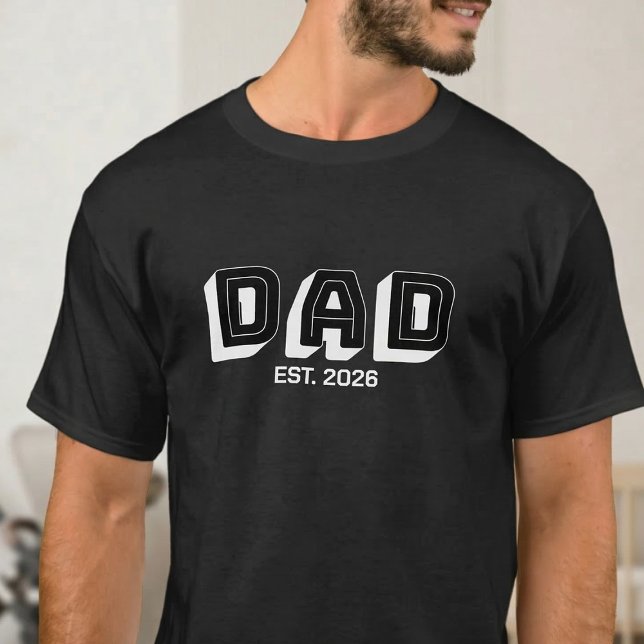 T-shirt Conception de papa établie en lettres majuscules b (Créateur téléchargé)
