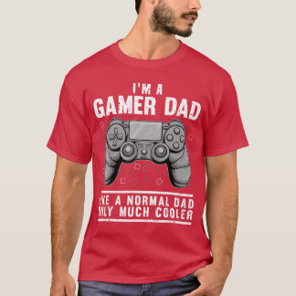 T-shirt Conception de papa joueur drôle pour homme mari pa