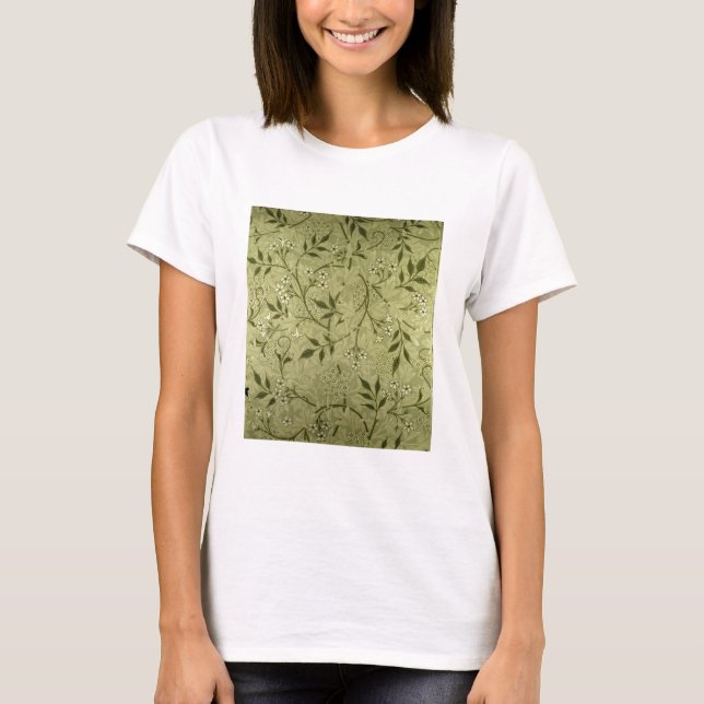 T-shirt Conception de papier peint de "jasmin", 1872 (Devant)