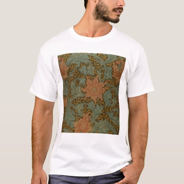 T-shirt Conception de papier peint "de tige simple" (Devant)