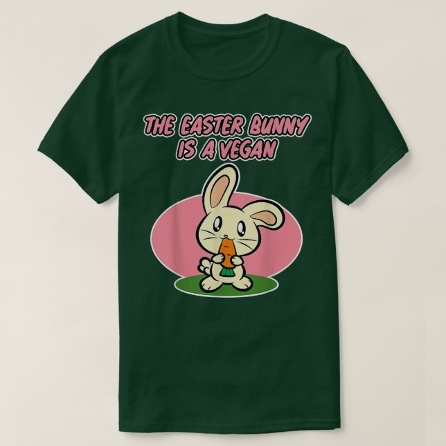 T-shirt Conception de Pâques pour les Végans - Le Lapin de (Design devant)