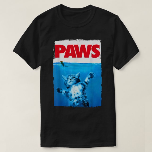 T-shirt Conception de parodie de PATTE de chat drôle (Design devant)
