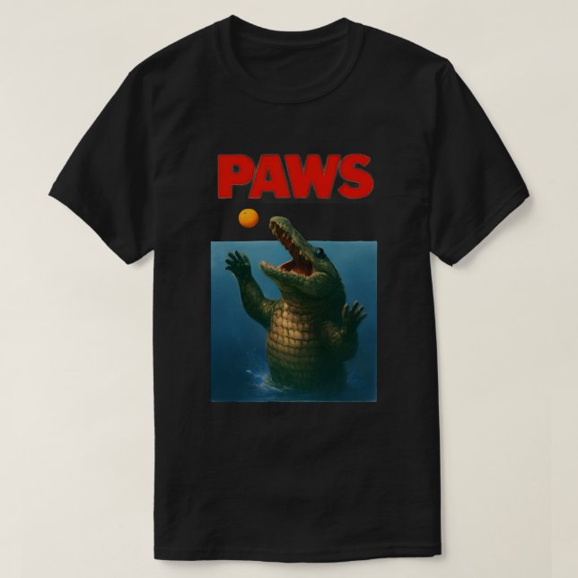 T-shirt Conception de parodie de PAWS Crocodile – Parodie  (Design devant)