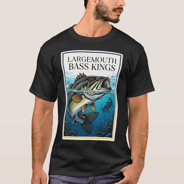 T-shirt Conception de passionnés de pêche aux achigans à g (Devant)