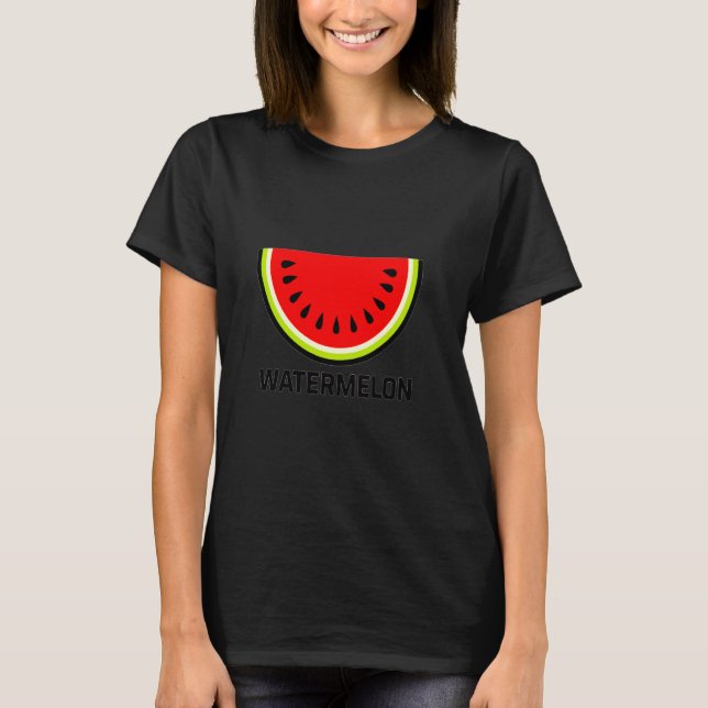 T-shirt Conception de pastèque vibrante amusante et audaci (Devant)