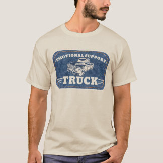 T-shirt Conception de patch vintage pour camion de soutien