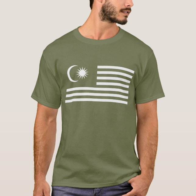 T-SHIRT CONCEPTION DE PATRIOT NOIR ET BLANC LIBERTÉ (Devant)