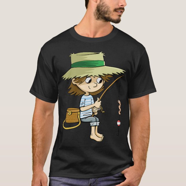 T-shirt Conception de pêche absolument tordue (Devant)