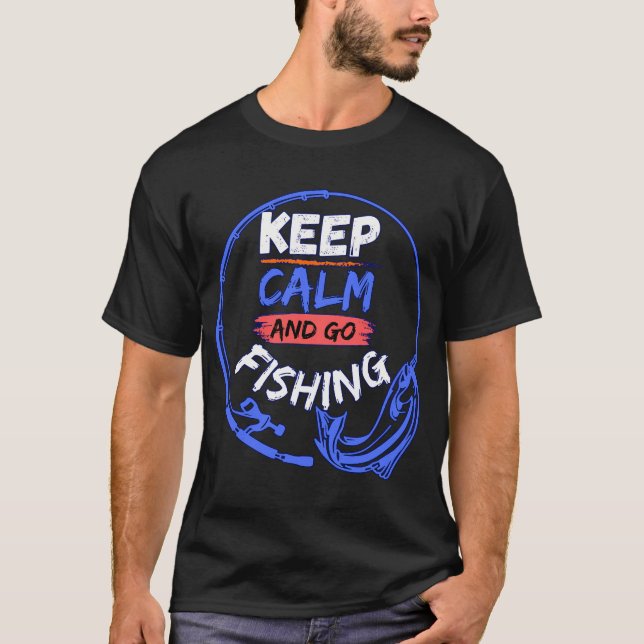 T-shirt Conception de pêche au bass patriotique avec drape (Devant)