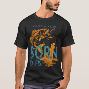 T-shirt Conception de pêche au flétan