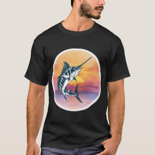 T-shirt Conception de pêche au marlin