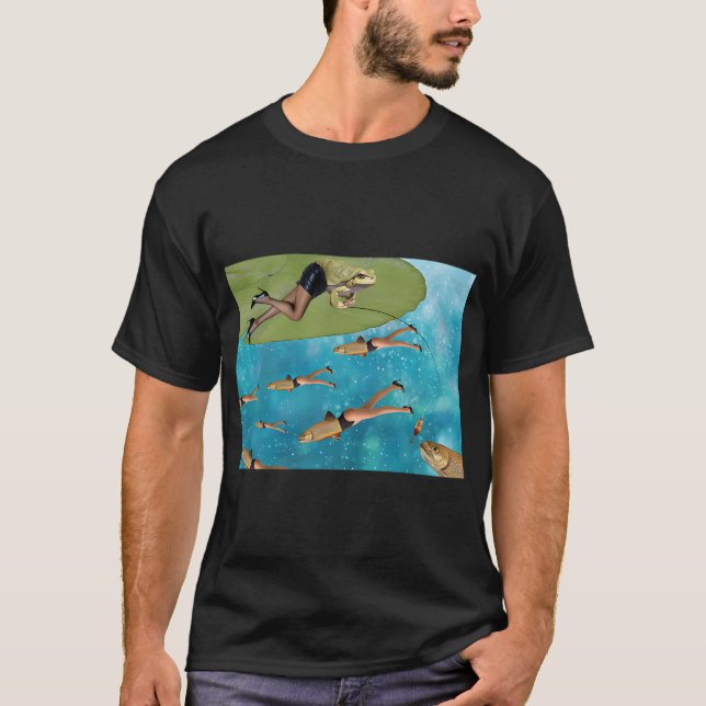 T-shirt conception de pêche au thon (Devant)