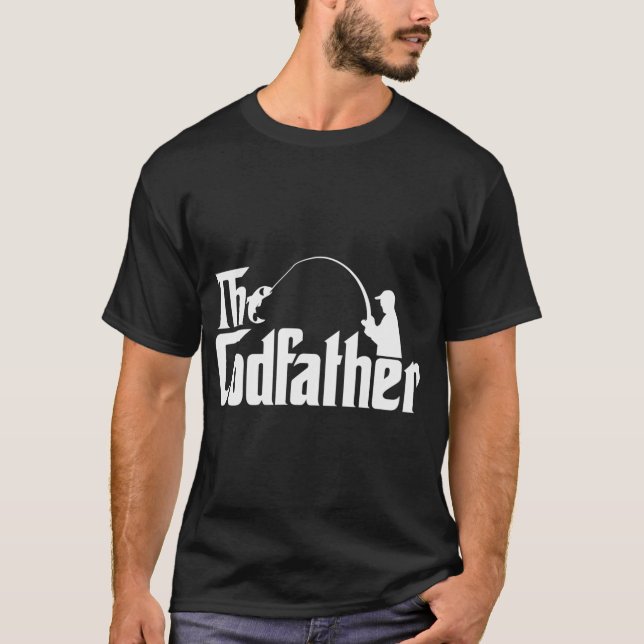 T-shirt Conception de pêche 'Le Parrain du Cabillaud' (Devant)