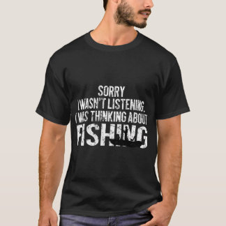 T-shirt Conception de pêche officiellement retirée avec po