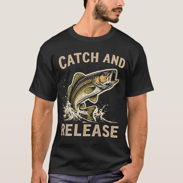 T-shirt Conception de pêche sportive hors hook (Devant)