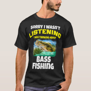 T-shirt Conception de pêcheur de pêche Désolé, je n'écouta