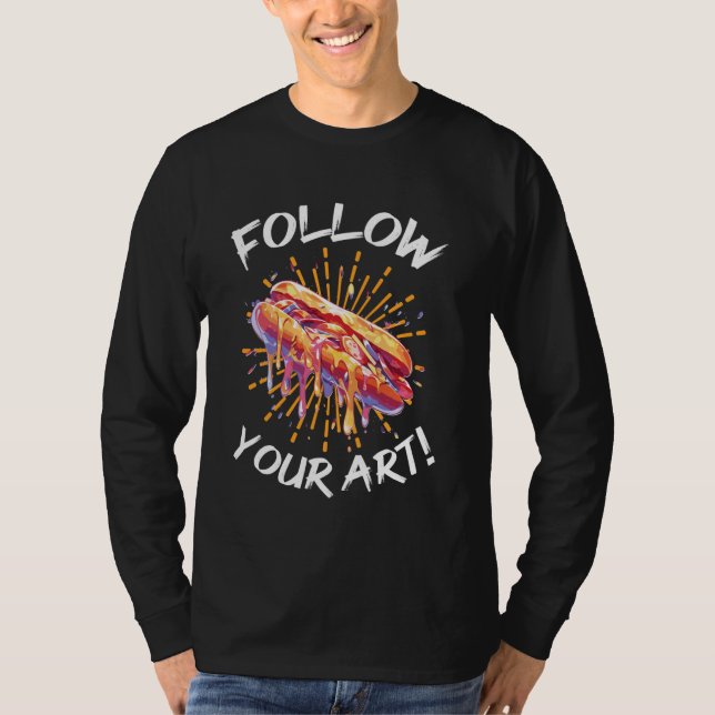 T-shirt Conception de peintre acrylique pour Roue couleur  (Devant)