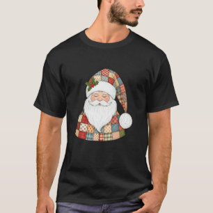 T-shirt Conception de Père Noël en patchwork cosy