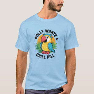 T-shirt Conception de perroquets tropicaux d'été