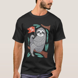 T-shirt Conception de personnage confortable de paresseux