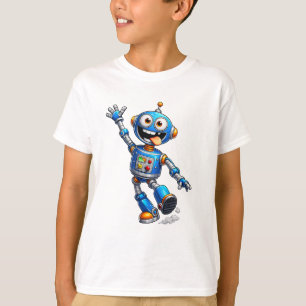 T-shirt Conception de personnage de technologie de dessin
