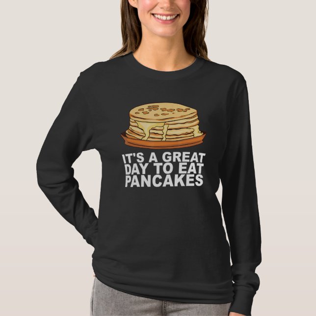 T-shirt Conception de petit-déjeuner de crêpes au sirop d' (Devant)