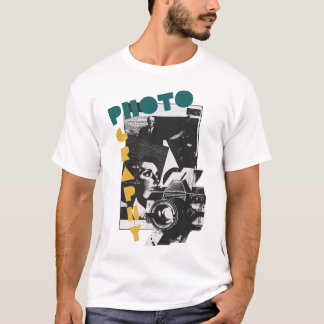 T-shirt Conception de photographie de style vintage pour p