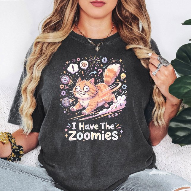 T-shirt Conception de phrase de zoomies de chat drôle (Créateur téléchargé)