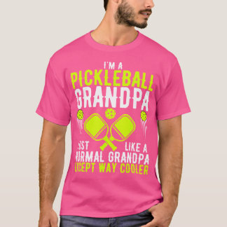 T-shirt Conception De Pickleball Homme Grand-pa Funny Pick