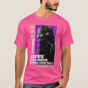 T-shirt Conception de pilote F1 Motivationnelle Aspire