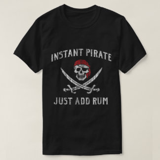 T-shirt Conception de pirate instantané, ajoutez simplemen