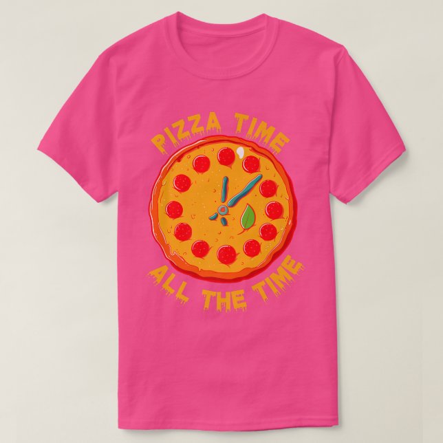T-shirt Conception De Pizza Pour Le Net Pizza Party, Amate (Design devant)