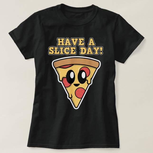 T-shirt Conception de pizza pour les hommes et les femmes  (Design devant)