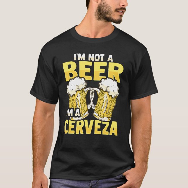 T-shirt Conception de plaisanterie de bière pour un fabric (Devant)