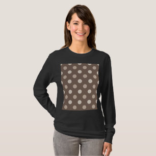 T-shirt Conception de points marrons neutres de Terre