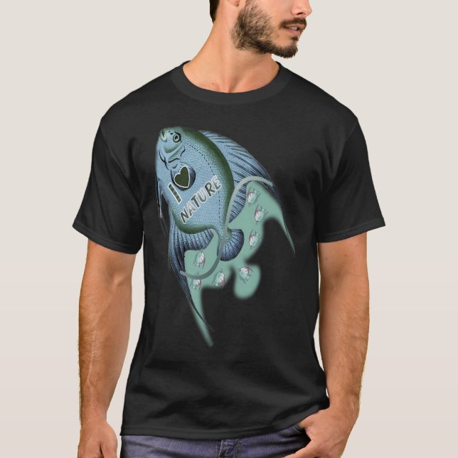 T-shirt Conception de poisson (Devant)