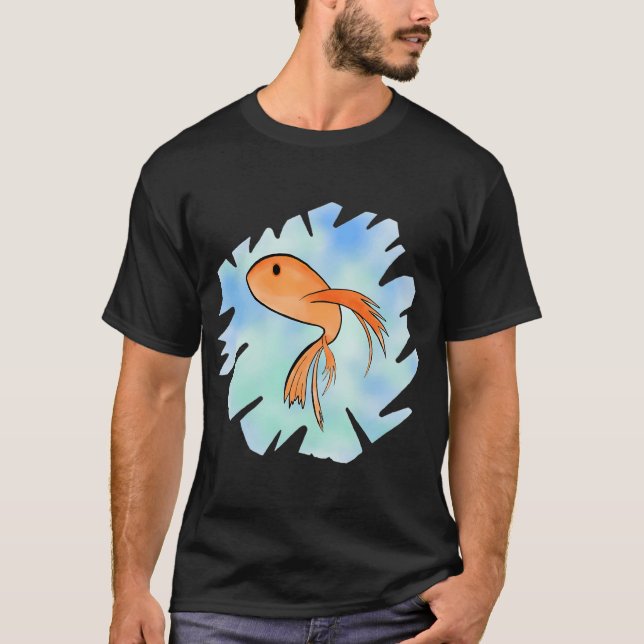 T-shirt Conception de poisson mignon (Devant)
