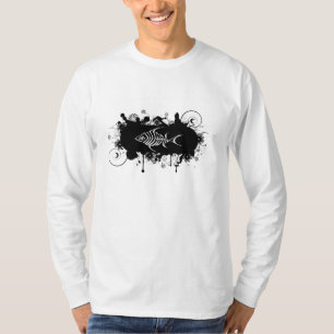 T-shirt Conception de poissons dans la conception fraîche