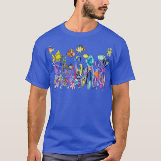 T-shirt Conception de poissons tropicaux