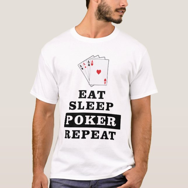 T-shirt Conception de poker drôle (Devant)