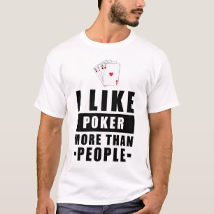 T-shirt Conception de poker drôle