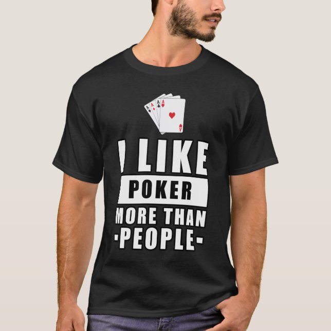 T-shirt Conception de poker drôle (Devant)