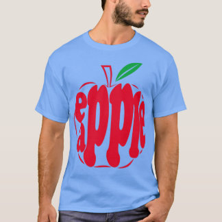 T-shirt conception de pomme