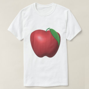 T-shirt Conception de pomme rouge Fruit frais