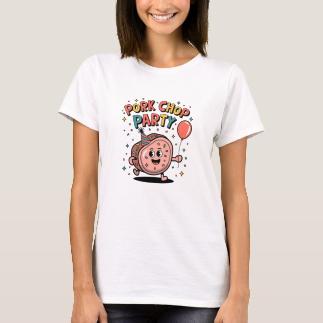 T-shirt Conception de porc amusant et mignon (Devant)
