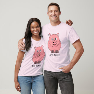 T-shirt Conception de porc personnalisée
