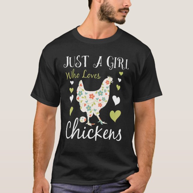 T-shirt Conception de poulet cool pour les femmes filles é (Devant)